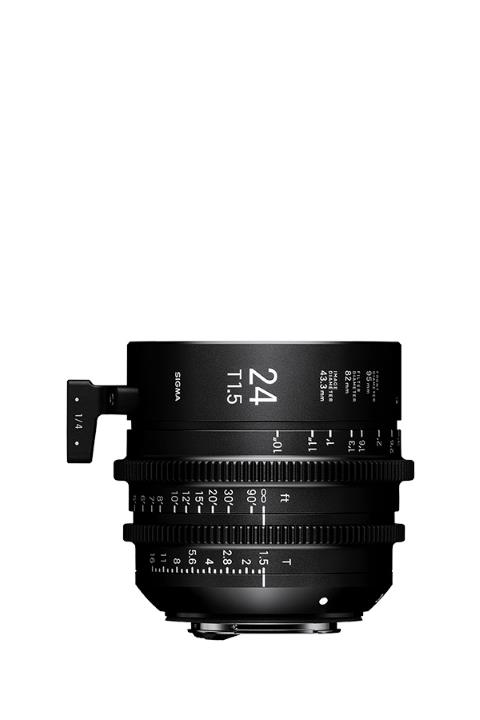 Sigma 24mm T1.5 Cine Lens Fully Luminous Feet for Canon EF Mount