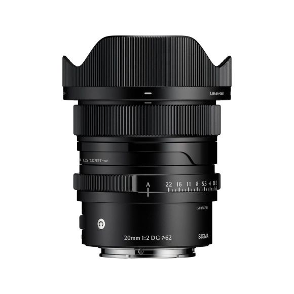 Sigma 20mm f/2 DG Contemporary Lens for L Mount Black