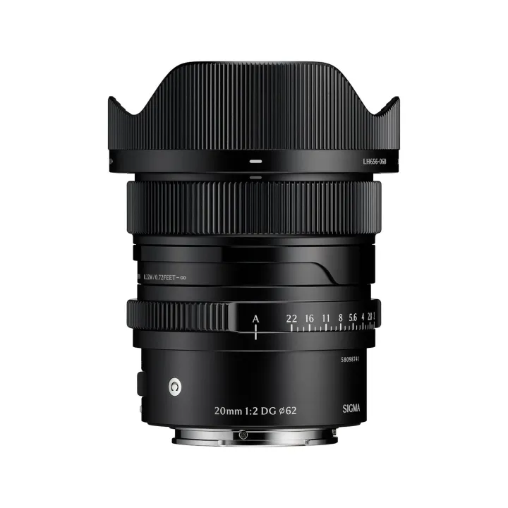 Sigma 20mm f/2 DG Contemporary Lens for L Mount Black